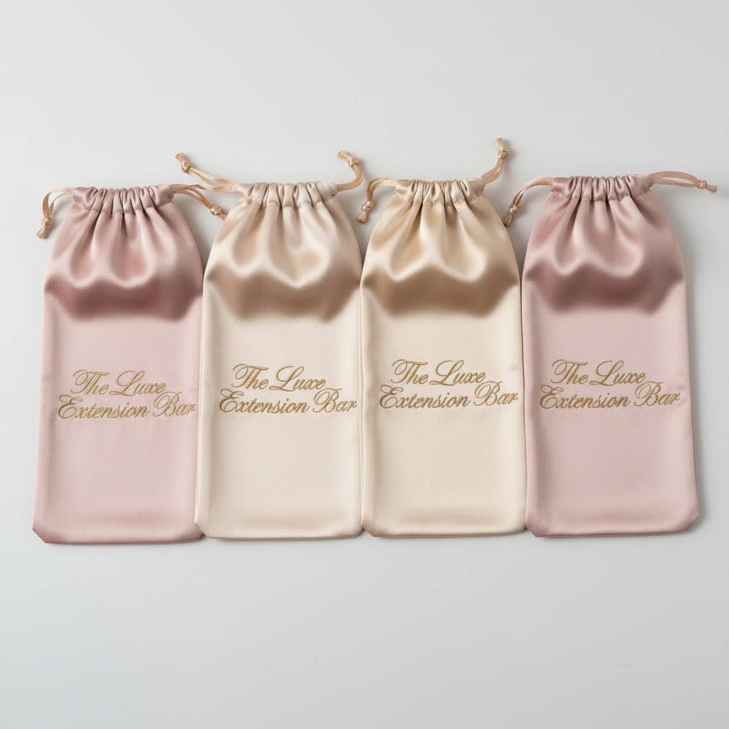Protective Satin Hair Extension Bag